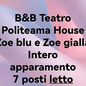  Appartamento Teatro Politeama House Zoe Blu E Gialla Intero Italia